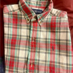 Ralph Lauren, Boys, Casual, Plaid, Button Down, Shirt.